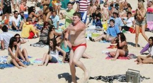 Флэшмоб на пляже в Сиднее (5 фото)