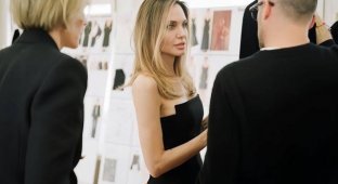 Angelina Jolie impressed the audience with beauty after fashionable coloring (3 photos)