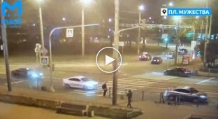 Полицейская погоня за каршерингом в Санкт-Петербурге