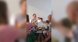 Typical meeting of friends over 30