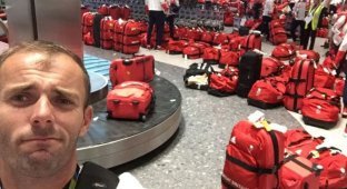 Британские олимпийцы не смогли найти свой багаж (3 фото)
