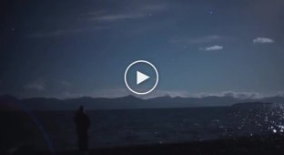 A rare natural phenomenon was filmed over Tibet