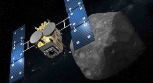 Японское космическое агентство показало новые изображения с поверхности астероида (4 фото + 1 гиф)