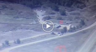 HIMARS MLRS strike on a concentration of Russian military personnel near Donetsk