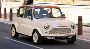 The classic Mini has been converted into a full-fledged electric car (21 photos)