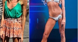 Из анорексички с весом меньше 40 кг в спортсменку, выступающую в категории бикини (6 фото)