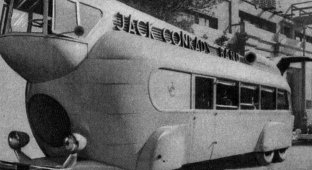 Автобус с вынесенной вперед кабиной, расположенной на втором этаже, созданный для фильма 1935 года (7 фото + 1 видео)