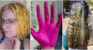 It's a nightmare!: Hairdressers who spoiled girls' hair color (15 photos)