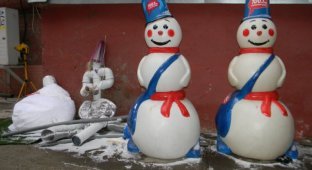 Фестиваль снеговиков на Красном Октябре (13 фото)