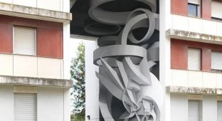 Итальянский художник с помощью 3D-иллюзий "перестраивает" здания (9 фото)