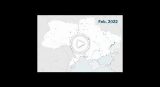 Развитие войны в Украине на карте
