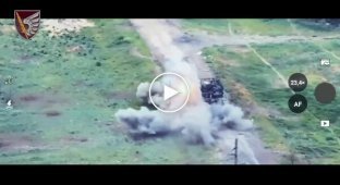 Уничтожение российских танкистов в районе Новомихайловки десантниками 79-й бригады