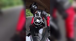 Интересный случай на мотоцикле