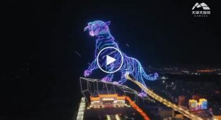 Epic drone show in China