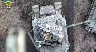 Soldiers of the 59th Mechanized Infantry Brigade destroyed the latest Russian T-80BVM tank near Nevelskoye in the Donetsk region