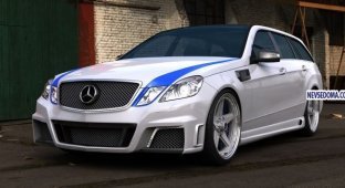 Mercedes E63 AMG Wagon от тюнера GWA (8 фото)