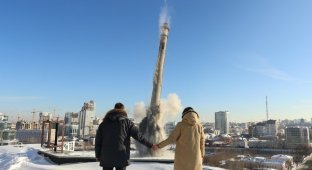 Прощай, башня! Кадры сноса самого высокого недостроя России от жителей Екатеринбурга (30 фото + 1 видео)