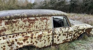 Коллекционер и реставратор из Англии нашел ржавый «Москвич-434П» и хочет его восстановить (10 фото)