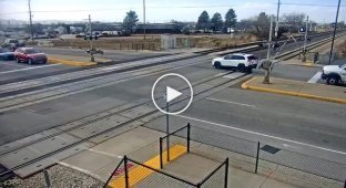Pushed under a train