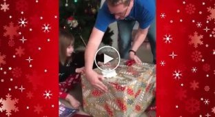 Рождественский подарок ускользнул от ребенка
