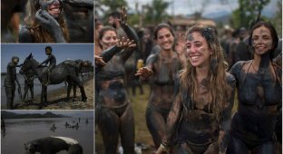 Чумазые, но довольные: грязевая вечеринка в Бразилии (24 фото)