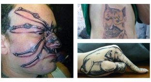 25 забавных фотографий, демонстрирующих худшие татуировки с изображением животных (26 фото)