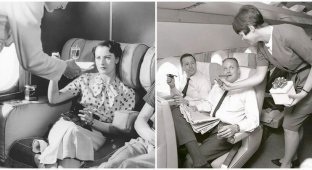 Why smoking was banned on planes (5 photos)