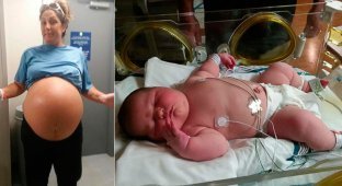 Мама из Флориды родила на свет девочку весом более 6 килограмм (6 фото)