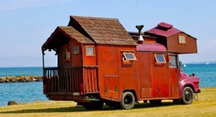 Дома-грузовики — диковатый, но милый пережиток эпохи хиппи (26 фото)