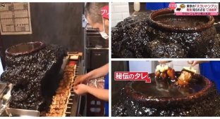 Японский ресторан использует горшок для соуса, который не мыли 60 лет (4 фото + 1 видео)