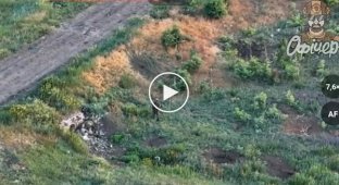 Оккупант исчезает после прямого попадания украинского дрона