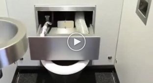Self-cleaning toilets in Japan