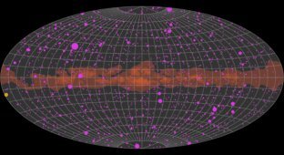 Как бы выглядела Вселенная, если бы мы могли видеть гамма-лучи? (2 фото + 1 видео)