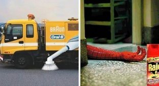 35 examples of memorable creative advertising (36 photos)