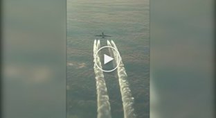 Конденсационный след: как создаются облака из двигателей самолета