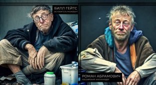 What would billionaires look like if they lost all their money (7 photos)