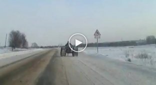 Необычное средство передвижения в России
