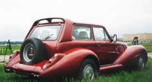 «Былина» - уникальный автомобиль в духе 30-х годов созданный из «Нивы» (6 фото)