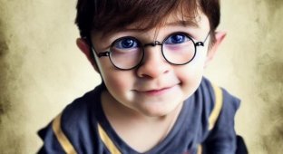 The neural network showed how the characters of "Harry Potter" could look like in childhood (8 photos)