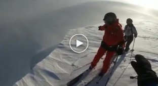 A careless skier almost died under a layer of snow