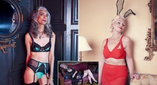 Бабушки-модели рекламируют нижнее белье (9 фото)