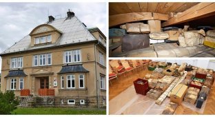 A man found a secret room in the attic with things from the Second World War (11 photos)