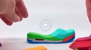 3D-пазл в виде кроссовок 