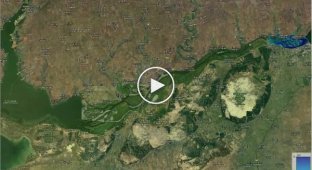 Моделирование затопления территорий после разрушения Новокаховской ГЭС