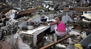 Ураган «Мэтью» обрушился на Кубу и принес жуткие разрушения (14 фото)