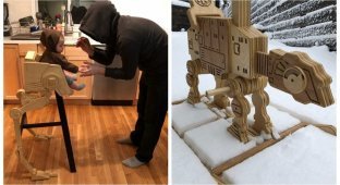 Рукастый папа делает для ребенка фантастическую мебель в стиле "Звездных войн" (10 фото)
