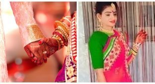 В Индии умершую на свадьбе невесту заменили её младшей сестрой (4 фото)