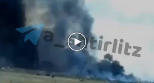 Meanwhile, in the occupied Crimea, someone set fire to an ammunition depot