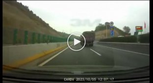 High-speed access to the highway with painting