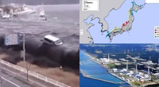 In Japan, a powerful earthquake and tsunami occurred near the large Kshiwazaki-Kariwa nuclear power plant (4 photos + 5 videos)